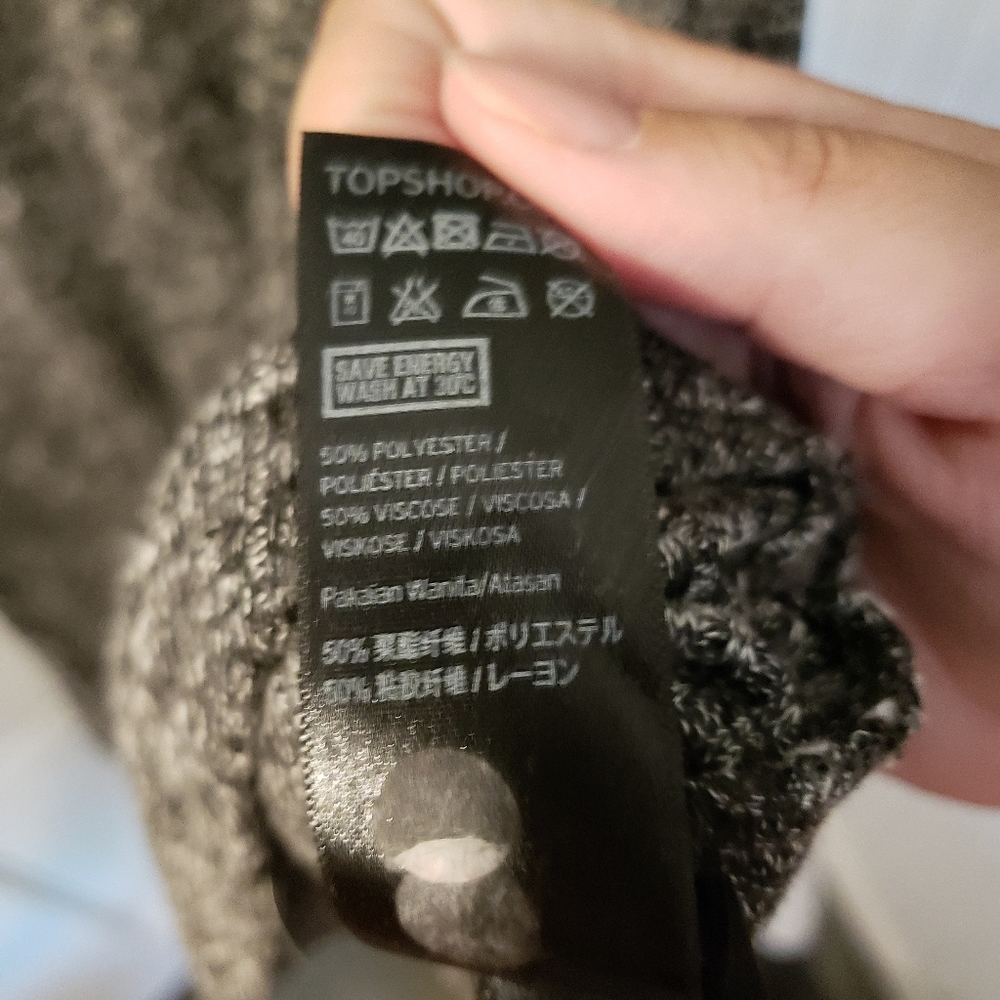 Topshop Grey Heather Mock Neck Dress - Picture 3 of 7